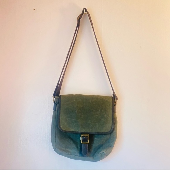 Fossil messenger bag canvas & leather - Picture 1 of 9